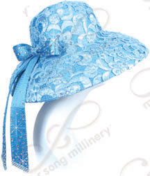 Laced Rounded Crown Lamp shade with Tie in the Back Church Hats Laced Rounded Crown Lamp shade with Tie in the Back Church Hats